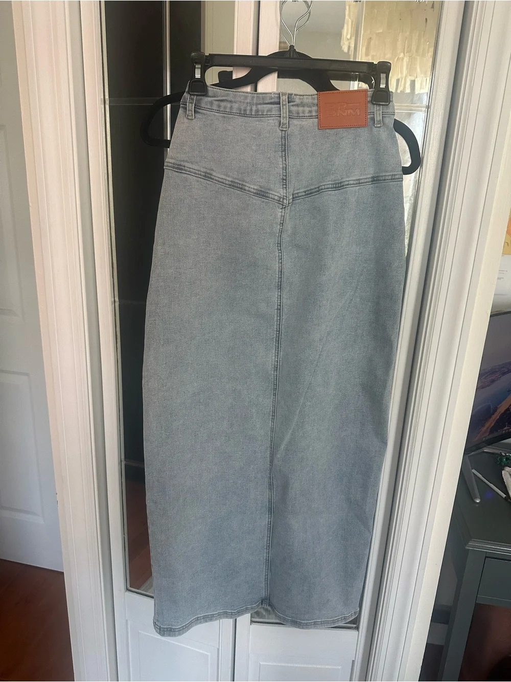 Princess Polly Light Wash maxi skirt